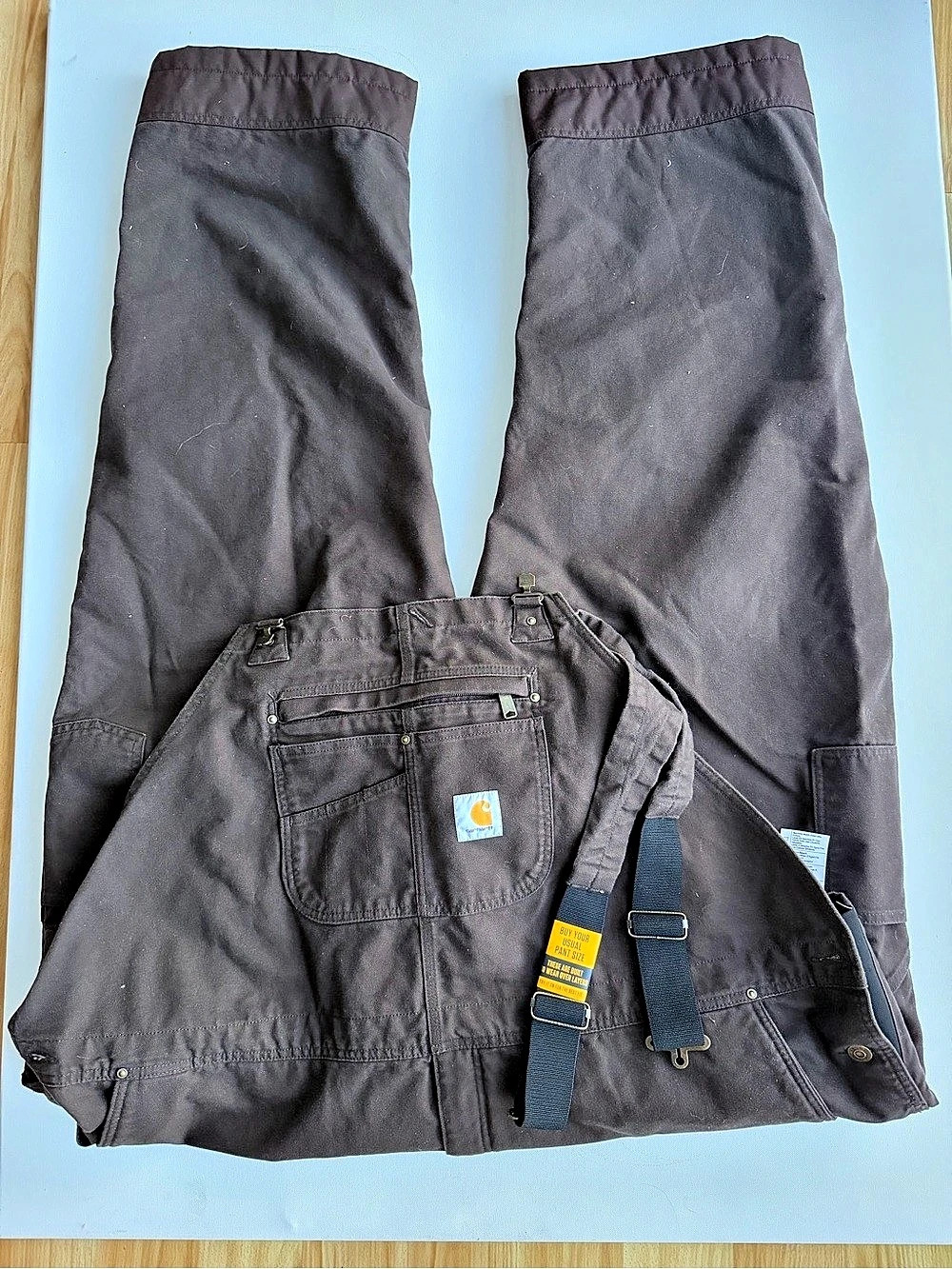NWT Carhartt 104031 DKB Mens 4XL Insulated Bib Overalls Dark Brown Thinsulate 73